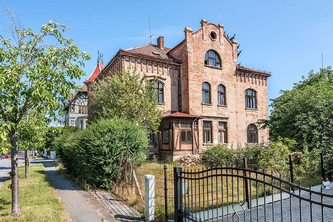 Pardubice, vilová čtvrť na Bílém Předměstí